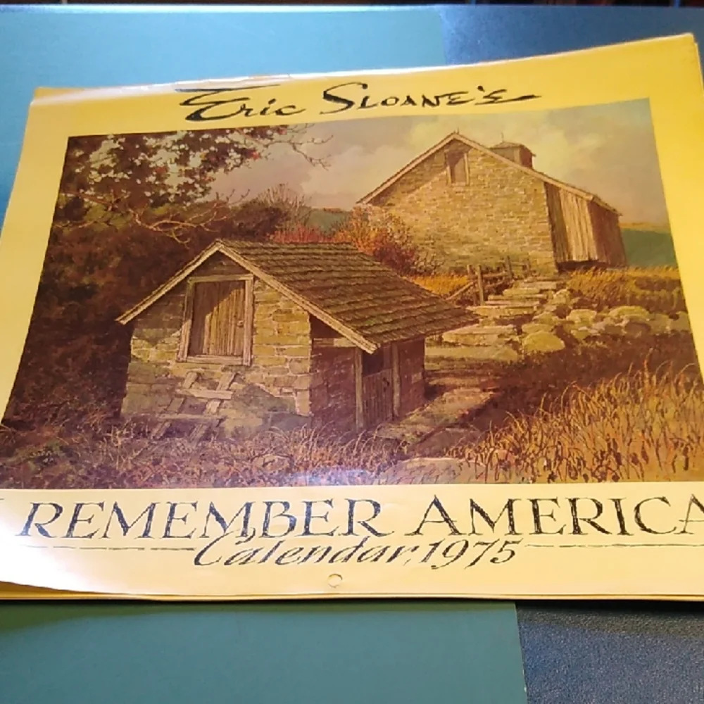 Eric Sloane's Remember America Calendar 1975
